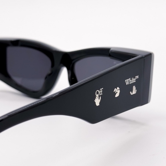 NEW OFF-WHITE ANDY 11007 BLACK SUNGLASSES UNISEX OERI047 1007 OFF-WHITE EYEWEAR - Picture 8 of 11